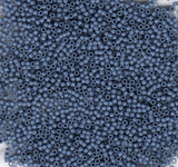 Delica, 11/0 Matte Opaque Steel Blue, DB2408 Miyuki Delica-5 grams