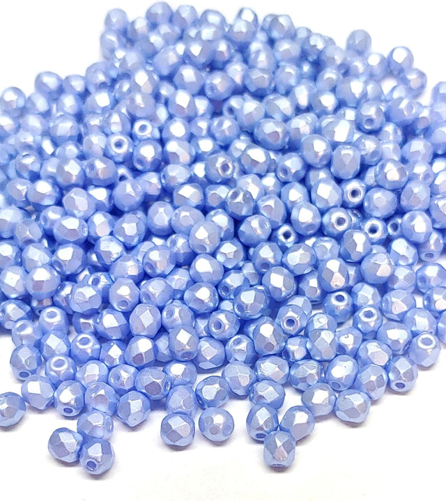 3mm Fire Polish Pastel Bordeaux, Czech glass faceted round bead, 25014-50 beads