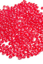 SuperDuo Ruby White Luster, Czech Glass 2-hole bead 2.5mm x 5mm-90080-14400, 10 grams
