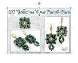 Volos® par Puca®-Paris, 3-Hole Czech Glass 4x8mm, 26 Colors to choose from, 30 Beads