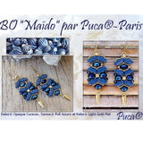 Maido Earring Pattern - DO NOT BUY- Sent free by email-Free with par Puca bead purchase, Read the description below for details