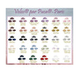 Volos® par Puca®-Paris, 3-Hole Czech Glass 4x8mm, 26 Colors to choose from, 30 Beads