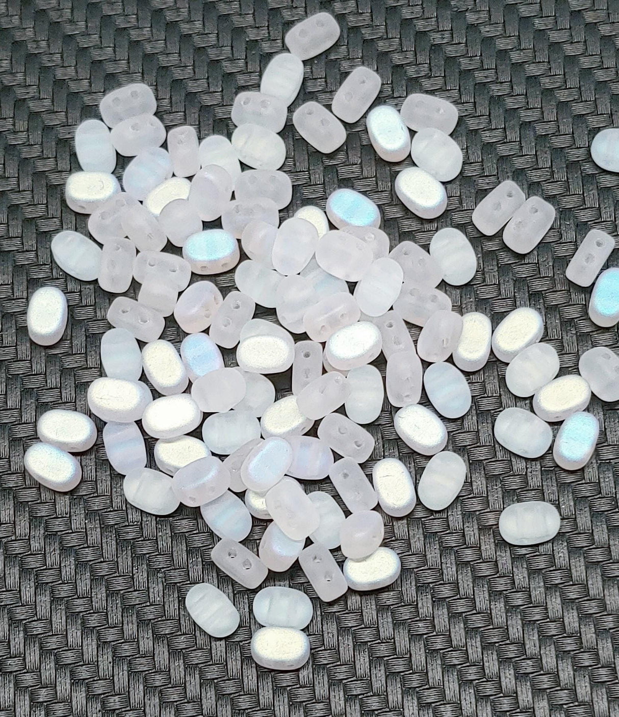 Lipsi par Puca Beads, Crystal Matte AB, Czech Glass 7X4MM, 00030-84100-28701-5 Grams