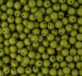 3mm, 4mm Round Alabaster Verdant Glow, Czech Glass Beads, 29768 - 50 beads