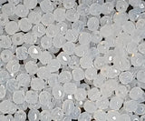 3mm Fire Polish White Opal, Czech Glass Faceted, 01000