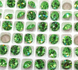 Preciosa SS39 Peridot, Maxima Chaton, 8mm, Round Chaton, Foiled Back