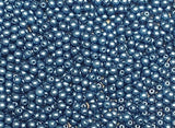 3mm Round Pastel Montana Blue, Czech Glass Beads, 25042