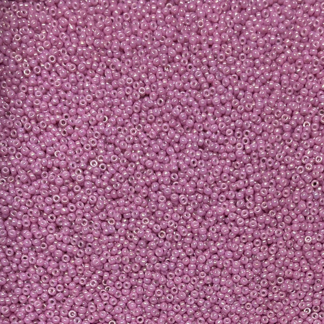 15/0 Opaque Dark Orchid Luster Miyuki Glass Seed Beads, 1867-10 grams
