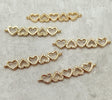 Heart Links Pendant Micro Pave Cubic Zirconia-Brass/18K Gold Plated-Quantity 1
