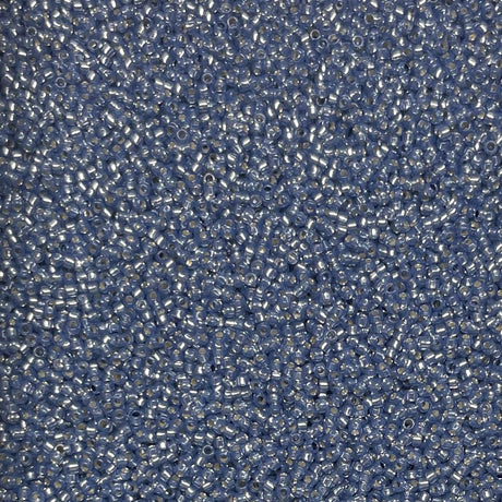 15/0 Toho Silver Lined Milky Montana Blue Seed Bead 2102-10 grams