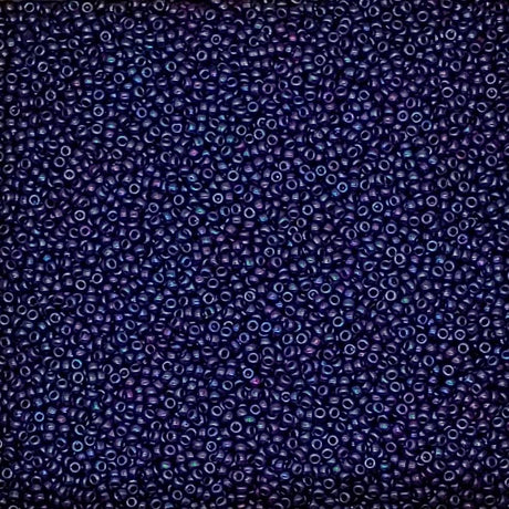11/0 Opaque Eggplant Luster Miyuki Glass Seed Beads, 1889-10 grams