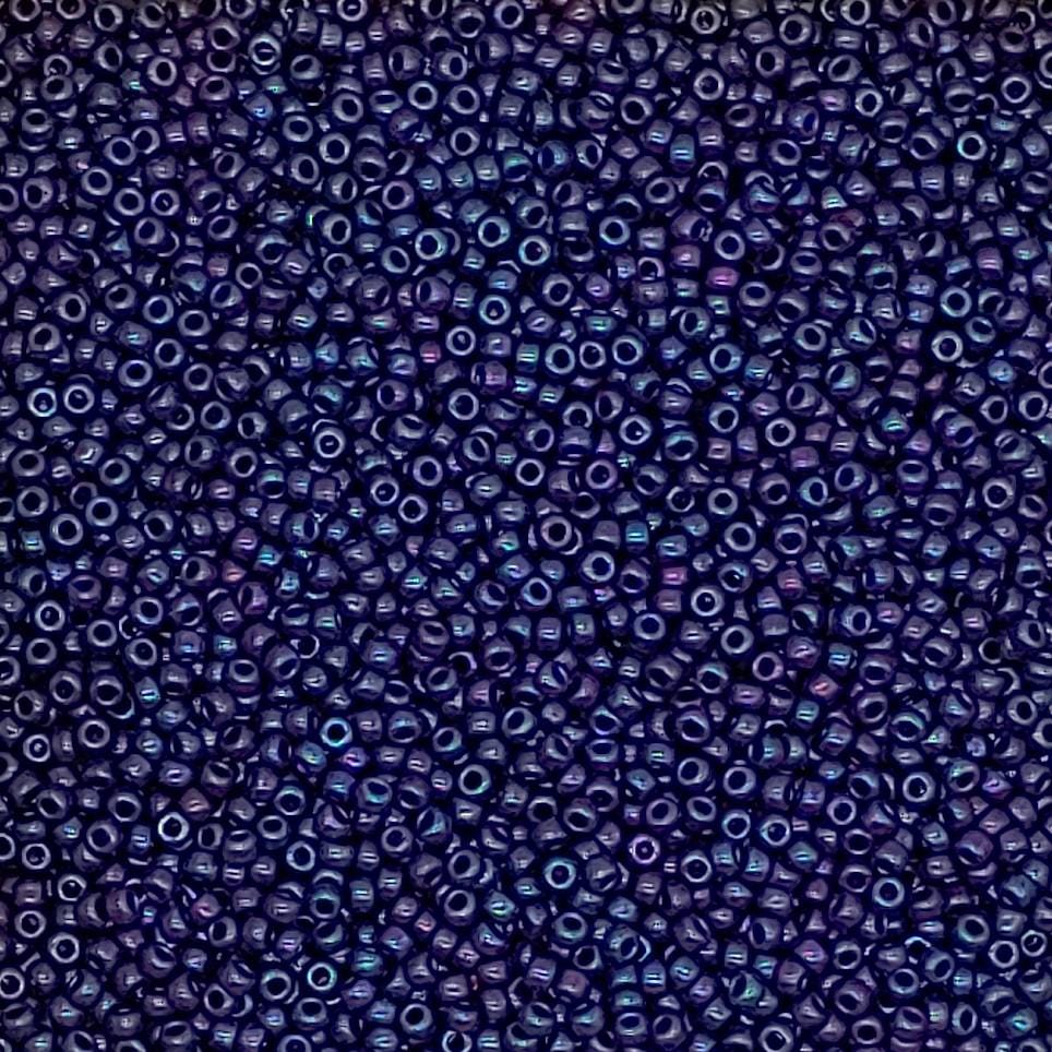 8/0 Opaque Eggplant Luster Miyuki Glass Seed Beads, 1889-10 grams