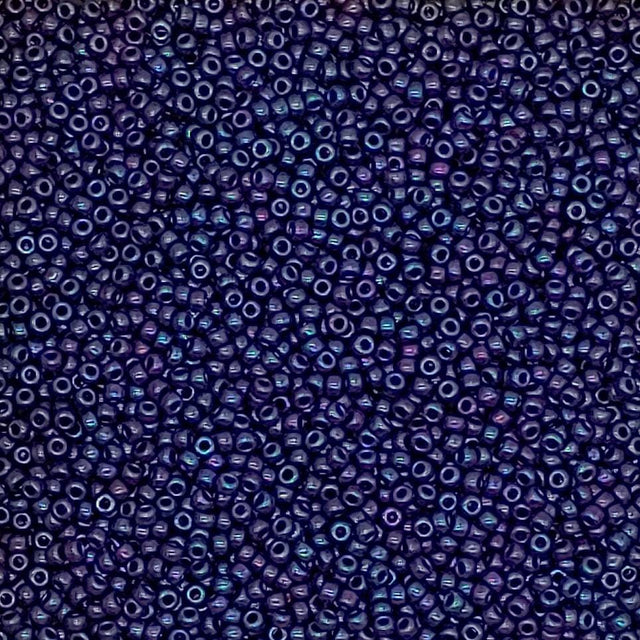 8/0 Opaque Eggplant Luster Miyuki Glass Seed Beads, 1889-10 grams
