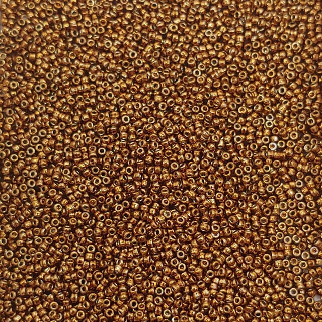 15/0 Toho Bronze Permafinish, PF594 Round Seed Bead