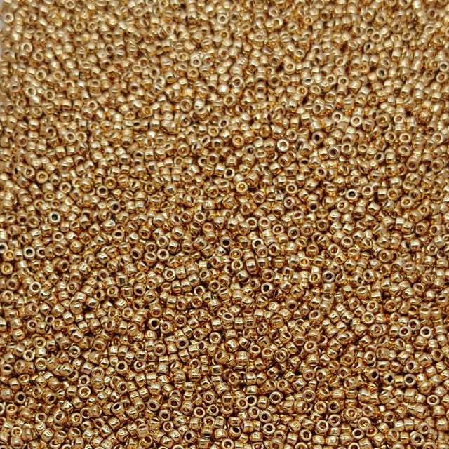 15/0 Toho Champagne Permafinish, PF592 Round Seed Bead