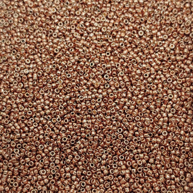 15/0 Toho Copper Rose Permafinish, PF593 Round Seed Bead
