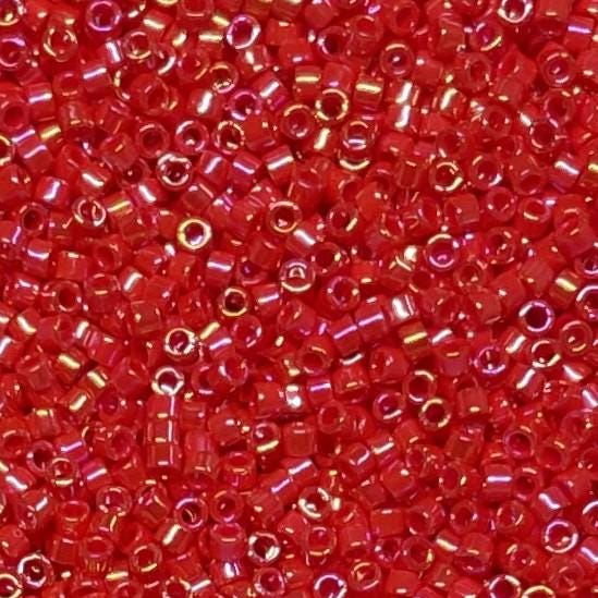 Delica 11/0 Opaque AB, Miyuki Opaque AB Delica Bead-5 grams