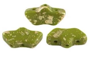 Delos Splash 6 Colors Par Puca® 3 Hole 6x11mm-25 Beads**See pattern section, Free patterns if not added to cart