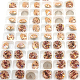Preciosa SS39 Light Peach, Maxima Chaton, 8mm, Round Chaton, Foiled Back