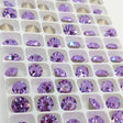 Preciosa SS39 Violet, Maxima Chaton, 8mm, Round Chaton, Foiled Back