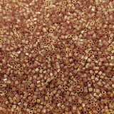 Delica 15/0 Hex Cut Topaz Gold Luster Delica Bead, DBSC0115-5 Grams