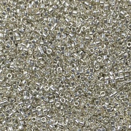 Delica 11/0 Galvanized Silver Miyuki Delica Bead, DB0035
