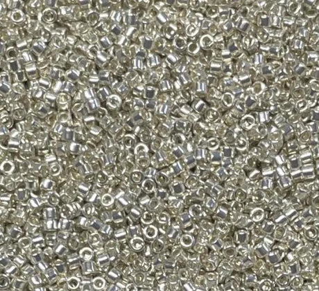 Delica 11/0 Galvanized Silver Miyuki Delica Bead, DB0035
