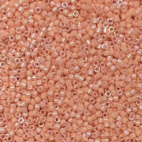 Delica 11/0 Opaque Tea Rose Luster Miyuki Delica Bead, DB0207-5 grams