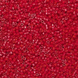 Delica 11/0 Dyed Semi Frosted Opaque Bright Red Miyuki Delica Bead, DB0791-5 Grams