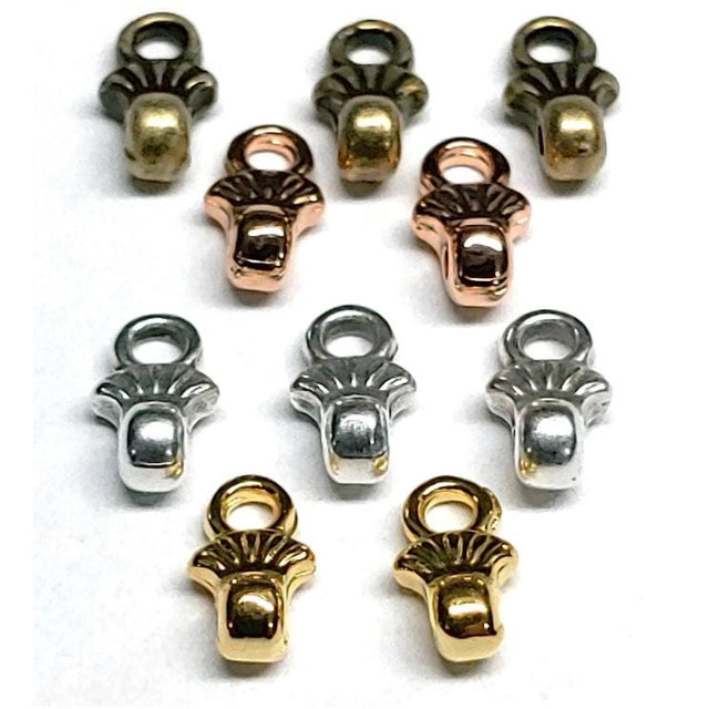 Cymbal Pilos 8/0 Bead Ending, Choose a Color and Quantity, 012326 - 4 pieces