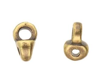 Cymbal Remata SuperDuo Bead Ending, 012051, Choose a finish - 4 pieces