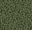 Miyuki 11/0 Delica DB1585 Matte Opaque Avocado