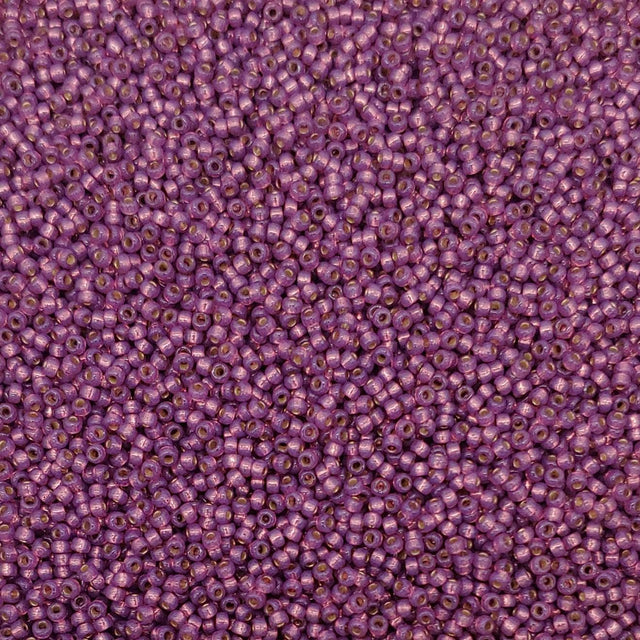 11/0 Duracoat Dyed Dark Lilac Silver Lined, Miyuki 4248-10 grams