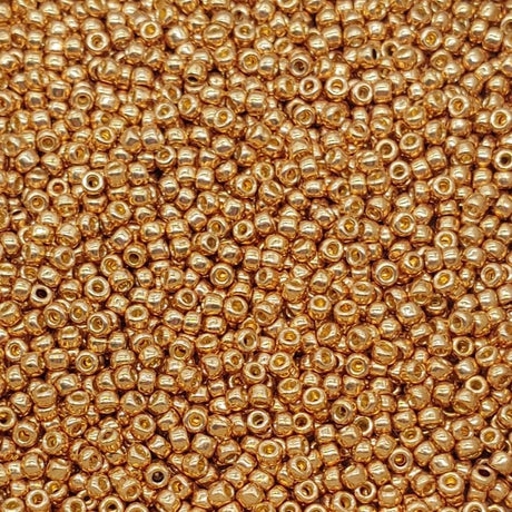 8/0 Toho Champagne Permafinish, PF592 Round Seed Bead