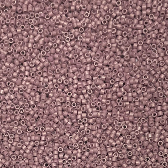Delica 11/0 Frost Opaque Glazed Plum Miyuki Delica Bead, DB2295-5 Grams