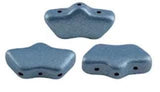 Delos Par Puca ®-Paris® Matte Metallic Dark Blue, 3 Hole Czech Glass 6 x 11mm, 23980-79032-25 beads