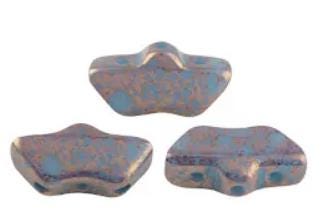 Delos Bronze Coatings 4 Colors Par Puca ®-Paris® 3 Hole 6x11mm-25 Beads**See pattern section, Free patterns if not added to cart