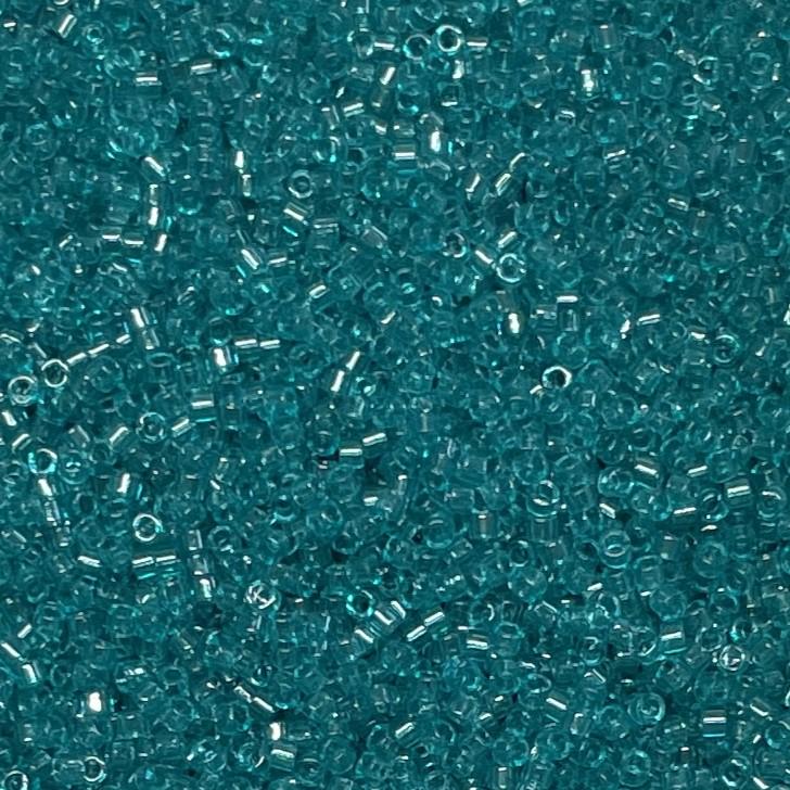 Delica 11/0 Transparent Caribbean Teal Delica Bead, DB1108-5 Grams