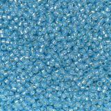 11/0 Matte Silver Lined Cobalt, Miyuki Glass Seed Beads, 20F-10 grams