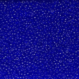 11/0 Semi Matte Silver Cobalt, Miyuki Seed Beads 151SF-10 grams