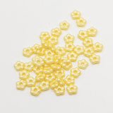 Forget-Me-Not 5mm Pastel Yellow, Spacer Bead, Czech Pressed Glass, 29301-50 beads