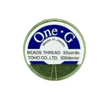 One-G Toho Green Nylon Beading Thread 50, 125 Yards