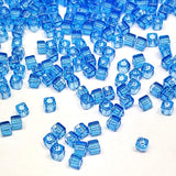 1.8mm Miyuki Cube Transparent Sapphire SB18-150, 8 Grams