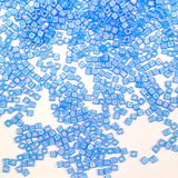 1.8mm Miyuki Cube Matte Sapphire AB SB18-150FR, 10 Grams