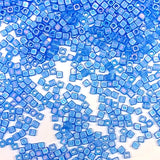 1.8mm Miyuki Cube Matte Sapphire AB SB18-150FR, 10 Grams