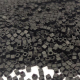 1.8mm Miyuki Cube Matte Black SB18-401F, 10 Grams