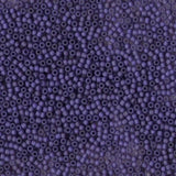 11/0 Frosted Matte Dark Purple F399J, Japanese seed bead, 20 g.