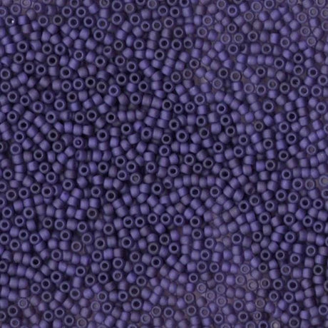 11/0 Frosted Matte Dark Purple F399J, Japanese seed bead, 20 g.
