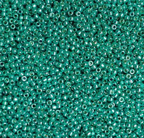 11/0 Toho Turquoise Galvanized Permafinish, PF569 10 or 20 grams