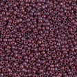 11/0 Semi Frosted Cranberry Gold Luster Miyuki Glass Seed Beads, 313SF